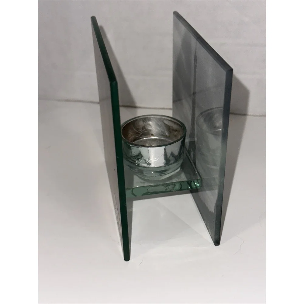Pier 1 Imports Eiffel‎ Tower Glass Tea Light Candle Holder Paris Decor Mirror